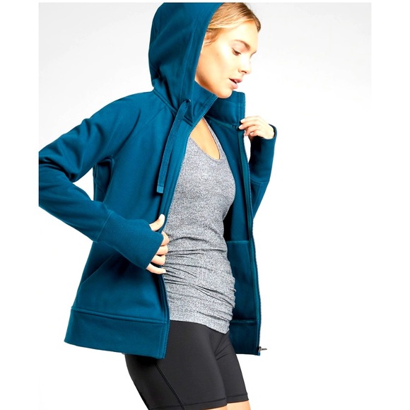 Athleta Sweaters - Athleta Teal Hoodie